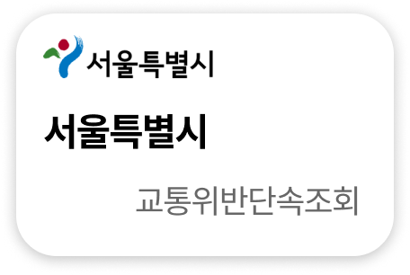 서울특별시 교통위반단속조회